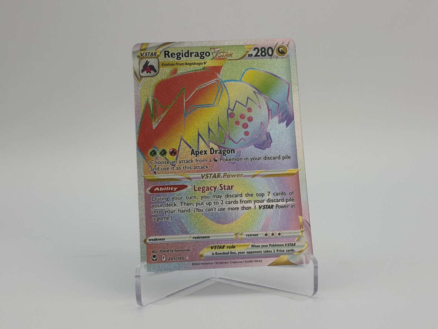 Rainbow Regidrago VSTAR - Silver Tempest #201