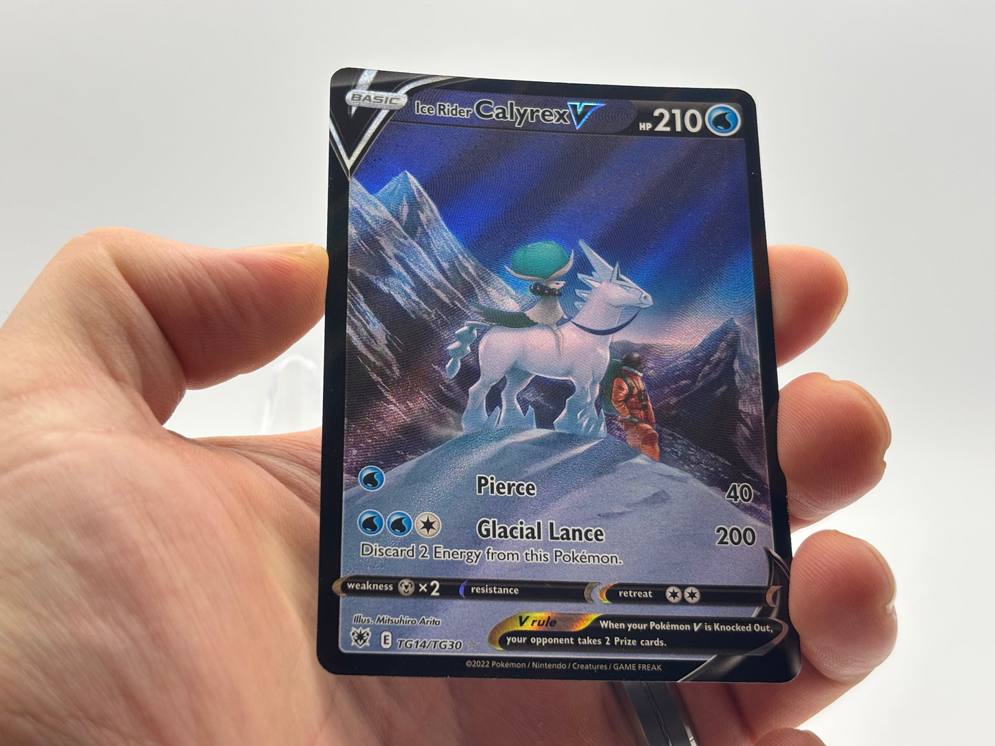 Full Art Ice Rider Calyrex V - Astral Radiance TG14