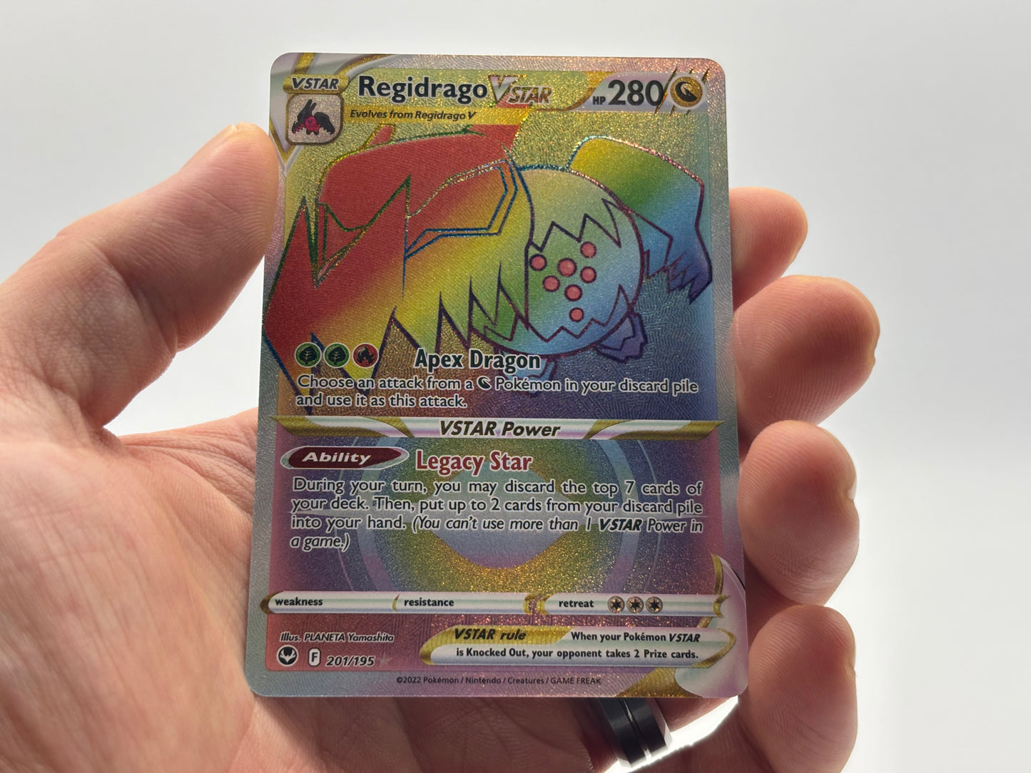 Rainbow Regidrago VSTAR - Silver Tempest #201