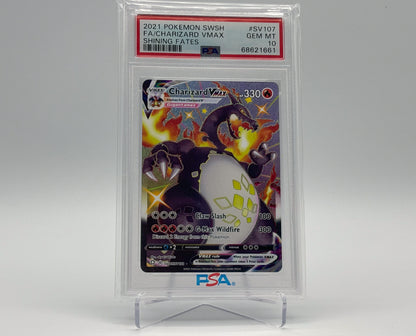 PSA 10 - Charizard Full Art VMAX - Shining Fates #107