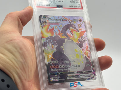 PSA 10 - Charizard Full Art VMAX - Shining Fates #107