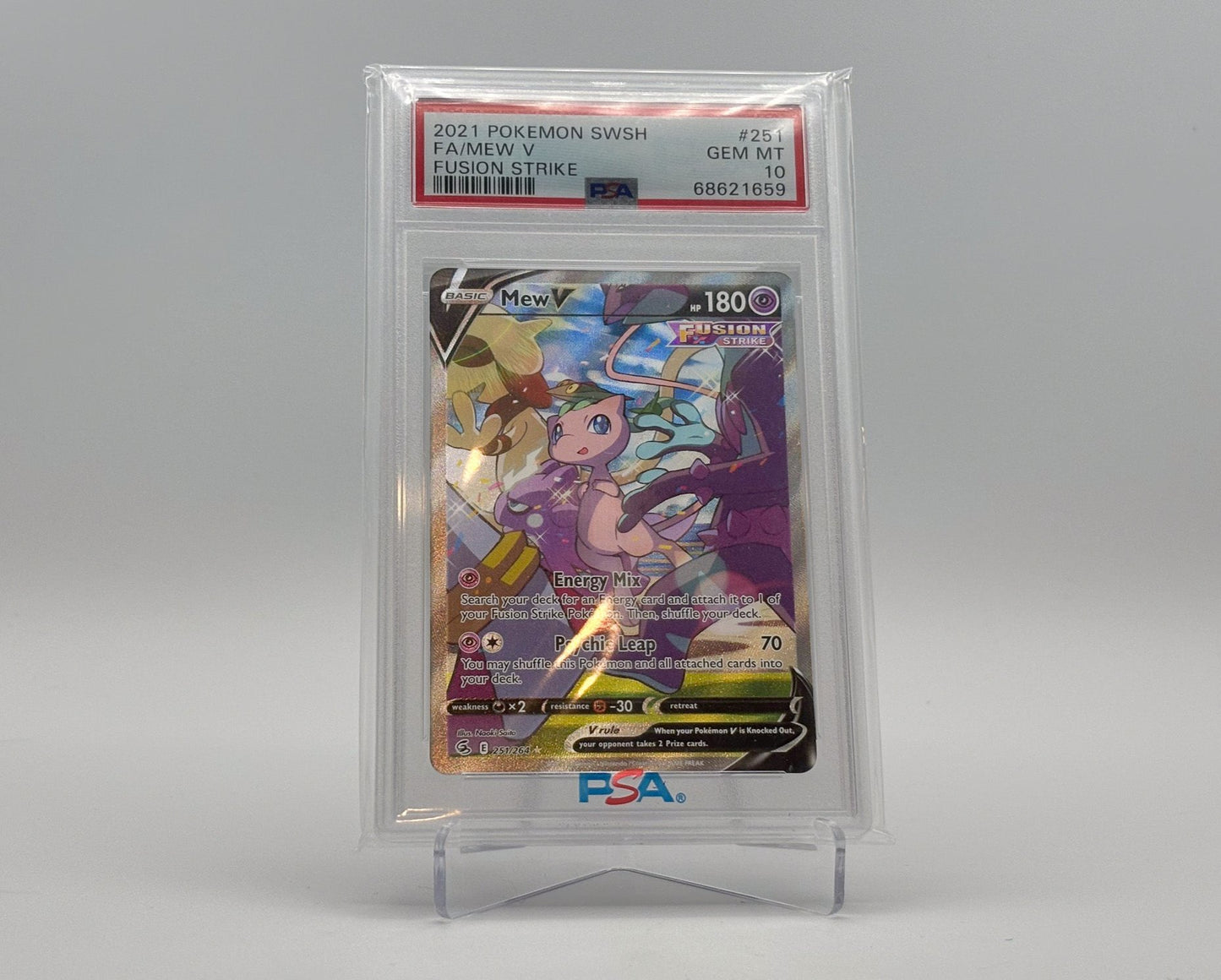 PSA 10 - Alt Art Mew - Fusion Strike #251