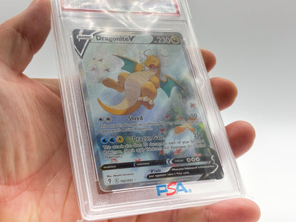 PSA 10 - Alt Art Dragonite V - Evolving Skies #192