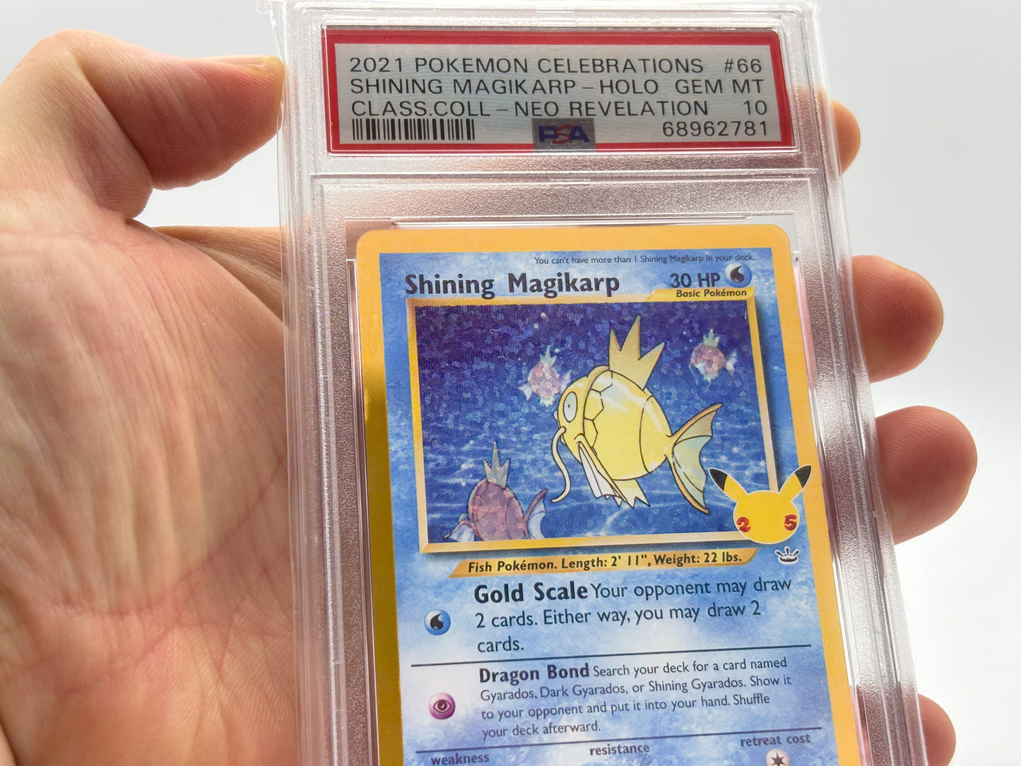 PSA 10 - Shining Magikarp - Celebrations Classic Collection