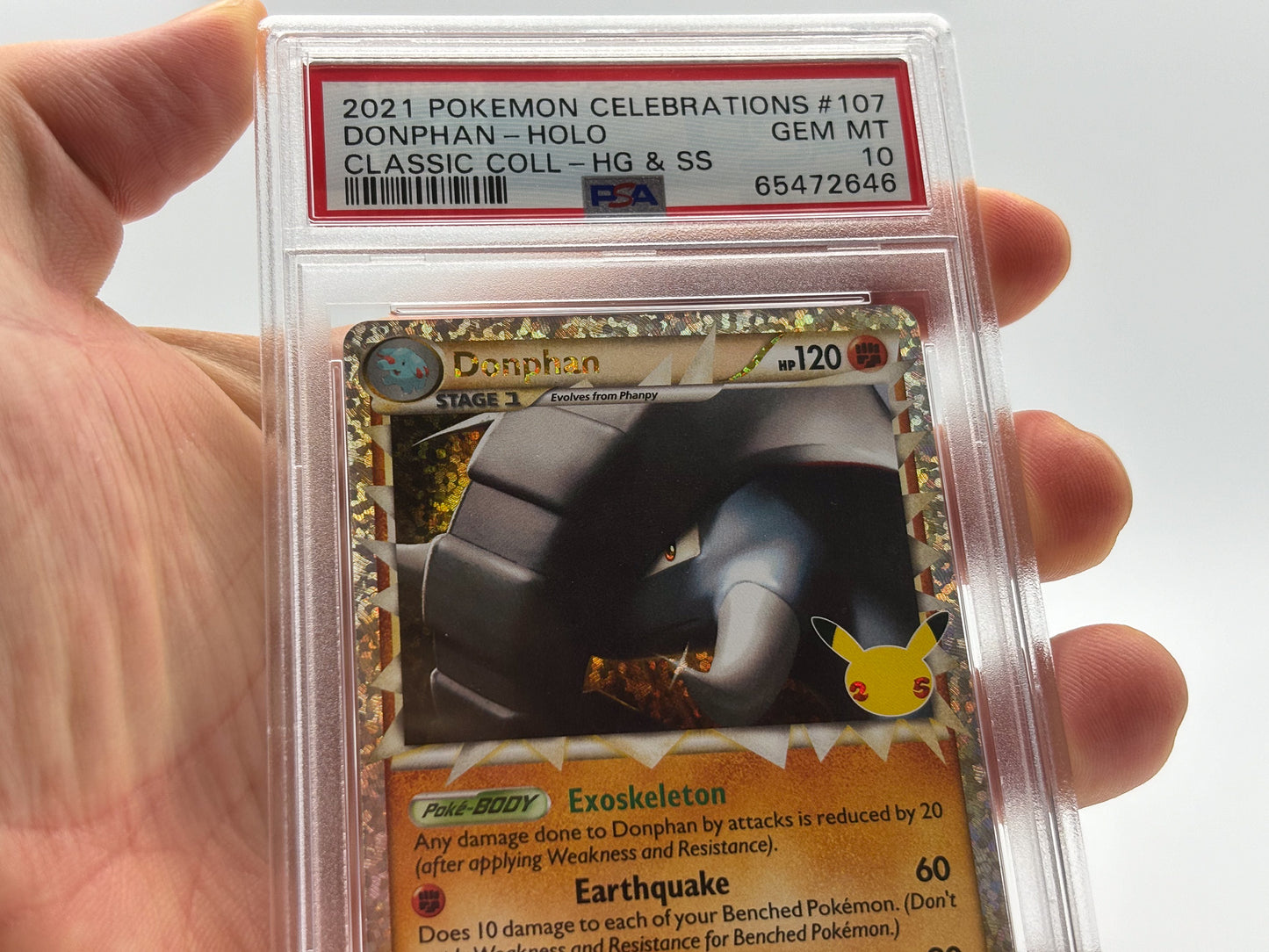 PSA 10 - Donphan Prime - Celebrations Classic Collection