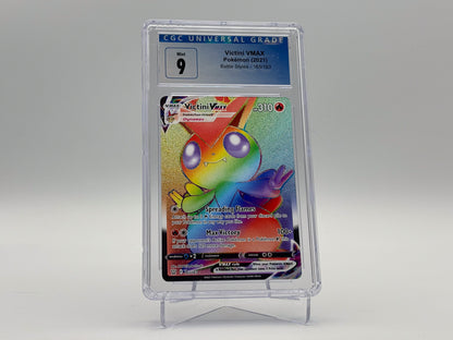 CGC 9 - Rainbow Victini VMAX - Battle Styles #165