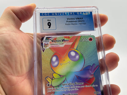 CGC 9 - Rainbow Victini VMAX - Battle Styles #165