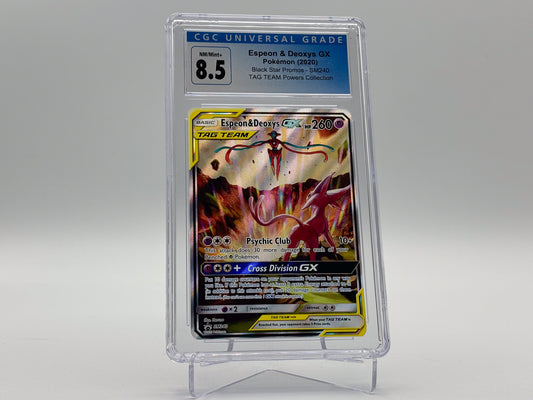 CGC 8.5 - Espeon and Deoxys Tag Team - Promo SM240