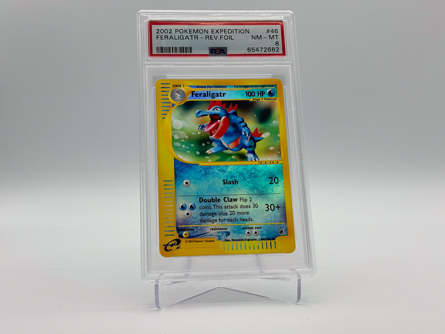 PSA 8 - Feraligatr Reverse Holo - Expedition #46