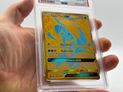 PSA 10 - Gold Tapu Fini - Hidden Fates #SV92