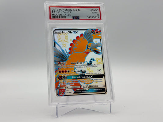 PSA 9 - Full Art Ho-oh GX - Hidden Fates SV50