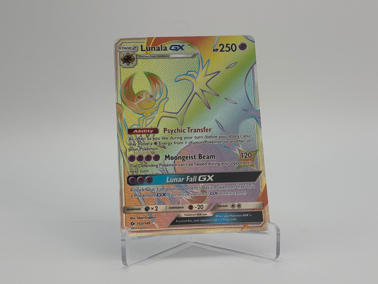 Rainbow Lunala GX - Sun and Moon #153